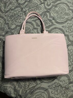 Corkcicle Blush Pink Structured Tote - Dual-Handle Work Bag